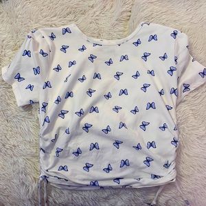 Hollister butterfly tie top